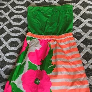 *MAKE OFFER!* Lilly Pulitzer Fleur Strapless Dress